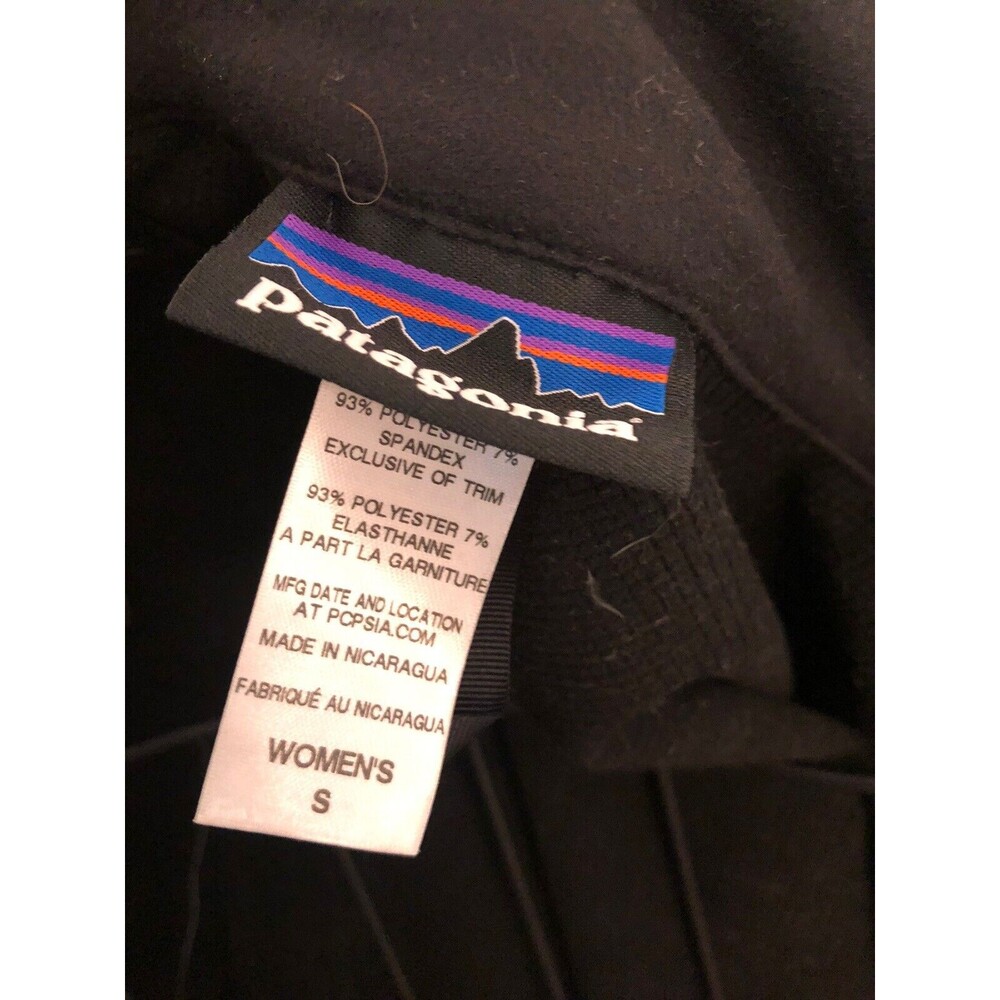 Patagonia Adze Polartec Windbloc Soft Shell Zip Front Jacket Sz S‎ Black Logo - Picture 7 of 8